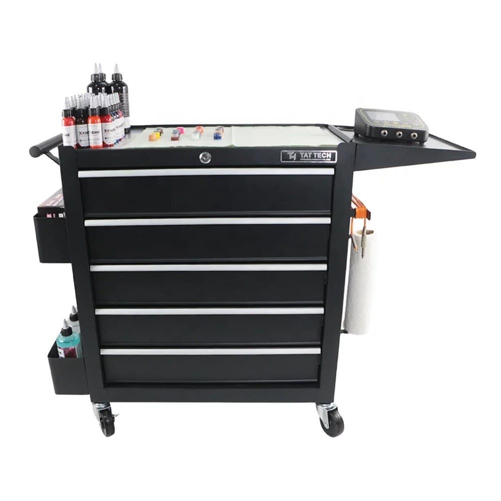 Multifunction Stainless Steel Tattoo Tool Desk and Storage